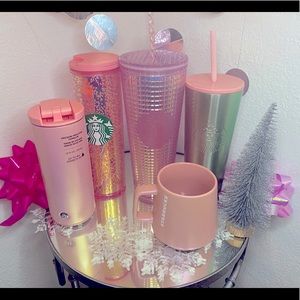 Starbucks Holiday 2020 Pink Iridescent lot of mugs